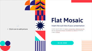 Flat Mosaic Бесплатный шаблон PowerPoint и тема Google Slides
