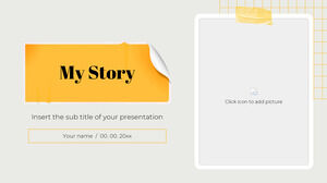 Modelo de PowerPoint grátis My Story e tema de Google Slides