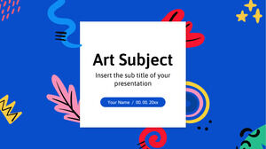 Modèle PowerPoint gratuit de sujet d'art et thème Google Slides