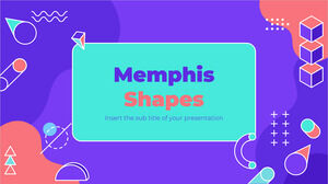 Modèle PowerPoint gratuit de formes de Memphis et thème Google Slides