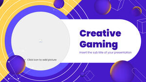 Modello di PowerPoint gratuito per giochi creativi e tema di Presentazioni Google