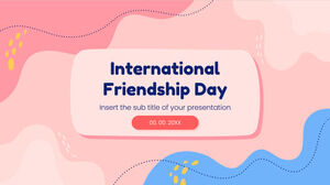 Modelo de PowerPoint grátis para Dia da Amizade e tema para Google Slides
