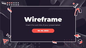 Templat PowerPoint Gratis Wireframe dan Tema Google Slides
