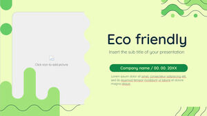 Plantilla gratuita de PowerPoint y tema de Google Slides ecológica