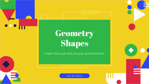 Modelo de PowerPoint gratuito de formas de geometria e tema de slides do Google