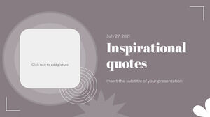 Вдохновляющие цитаты Бесплатный шаблон PowerPoint и тема Google Slides