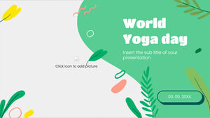 Modelo de PowerPoint gratuito para dia de ioga e tema de Google Slides