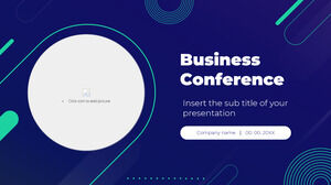 Konferencja biznesowa Darmowy szablon programu PowerPoint i motyw Google Slides