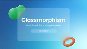 Glassmorphism Șablon PowerPoint gratuit și temă Google Slides