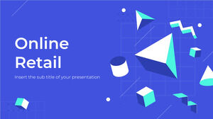 Modèle PowerPoint gratuit de vente au détail en ligne et thème Google Slides