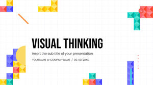 Modelo de PowerPoint gratuito de pensamento visual e tema de Google Slides