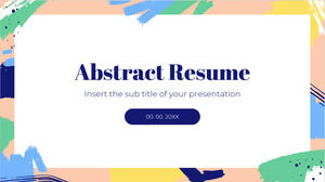 Templat PowerPoint Gratis Resume Abstrak