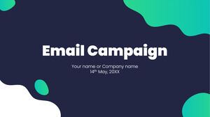 Șablon PowerPoint gratuit pentru campanie de e-mail și temă Google Slides