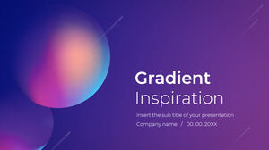 Modelo de PowerPoint Gradient Inspiration gratuito e tema do Google Slides