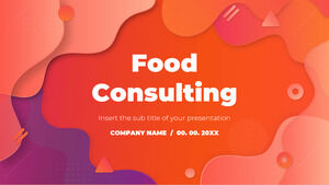 Modelo gratuito de PowerPoint e tema do Google Slides para consultoria de alimentos