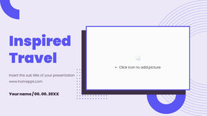 Modèle PowerPoint gratuit de voyage inspiré et thème Google Slides