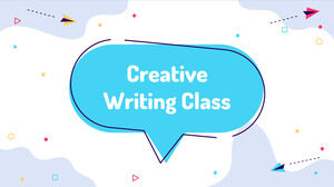 Modello PowerPoint gratuito per lezioni di scrittura creativa e tema di Presentazioni Google