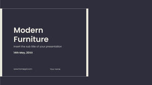 Современная мебель Бесплатный шаблон PowerPoint и тема Google Slides