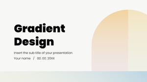 그라디언트 디자인 무료 파워포인트 템플릿 및 Google 슬라이드 테마