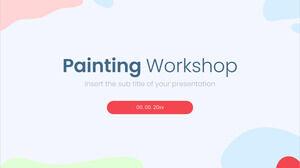 Modèle PowerPoint gratuit d'atelier de peinture et thème Google Slides
