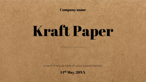 Kraft Paper Free PowerPoint Template و Google Slides Theme