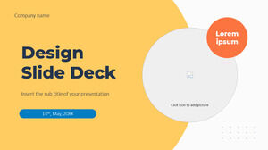 Modèle PowerPoint gratuit de Design Slide Deck et thème Google Slides
