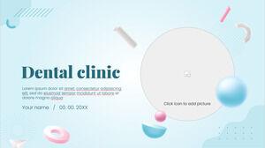 Diş kliniği Ücretsiz PowerPoint Şablonu ve Google Slaytlar Teması