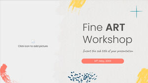 Fine Art Workshop Бесплатный шаблон PowerPoint и тема Google Slides