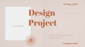 Proyecto de diseño Plantilla gratuita de PowerPoint y tema de Google Slides
