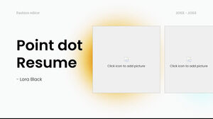 Point point CV Modèle PowerPoint gratuit et thème Google Slides
