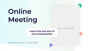 Çevrimiçi Toplantı Ücretsiz PowerPoint Şablonu ve Google Slaytlar Teması