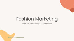 Fashion Marketing Kostenlose PowerPoint-Vorlage und Google Slides-Design