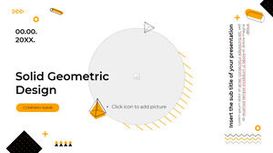 Șablon PowerPoint gratuit cu design solid și temă Google Slides