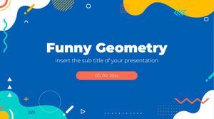 Modèle PowerPoint gratuit de géométrie drôle et thème Google Slides