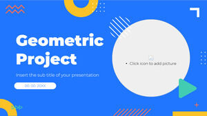 幾何学的なプロジェクト PowerPoint テンプレートと Google スライド テーマの無料プレゼンテーション デザイン