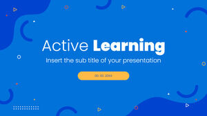 Conception de présentation d'apprentissage actif pour le thème Google Slides et le modèle PowerPoint