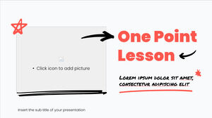 PowerPoint Şablonu ve Google Slaytlar teması için Bir Nokta Dersi Ücretsiz Sunum Tasarımı
