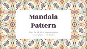 Google Slaytlar teması ve PowerPoint Şablonu için Mandala Sunum Tasarımı