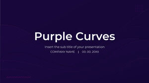 Purple Curves Presentation Design for Google Slides theme and PowerPoint Template