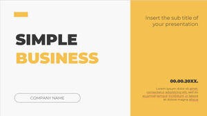 Simple Business Design Free Presentation Design for PowerPoint Template and Google Slides theme