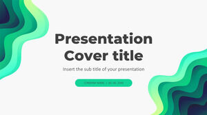 Modèle de présentation gratuit Google Slides et PowerPoint pour Wave Overlapping