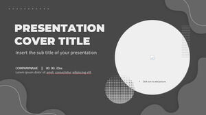 Kostenlose PowerPoint-Vorlagen und Google Slides-Designs für moderne Graustufen-Wellenpräsentationen
