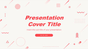 Teme gratuite pentru Prezentări Google și șabloane PowerPoint pentru prezentare geometrică cu tonuri roșii strălucitoare