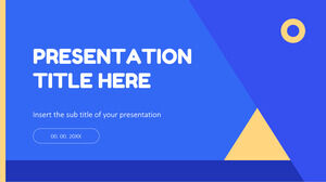Temi gratuiti di Presentazioni Google e modelli PowerPoint per presentazioni geometriche semplici