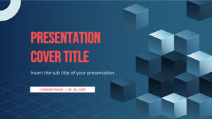 Temi gratuiti di Presentazioni Google e modelli PowerPoint per la presentazione del design esaedro