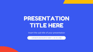 Бесплатные темы Google Slides и шаблоны PowerPoint для презентации красочных плоских фигур