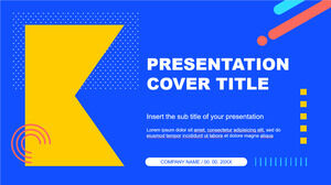 Modelli PowerPoint gratuiti e temi di Presentazioni Google per la nuova presentazione in stile Memphis