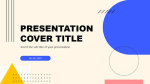 Kostenloses Google Slides-Design und PowerPoint-Vorlage für eine Präsentation mit minimalem Memphis-Design