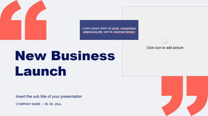 새로운 비즈니스 출시 프레젠테이션을 위한 무료 Google 슬라이드 테마 및 파워포인트 템플릿