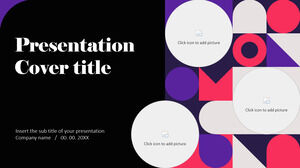 Darmowy motyw Prezentacji Google i szablon programu PowerPoint do nowoczesnej prezentacji palety kolorów